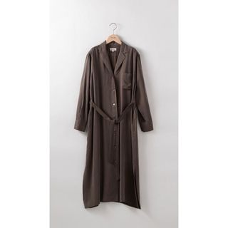 スティーブンアラン(steven alan)のStevenalan CUPRA OPEN COLLAR SHIRT DRESS(ロングワンピース/マキシワンピース)