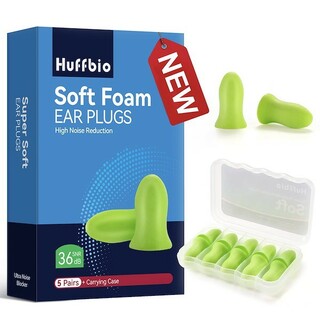 #HUFFBIO革命的な耳栓 睡眠用、ソフトフォーム、5ペア、-36dB(日用品/生活雑貨)