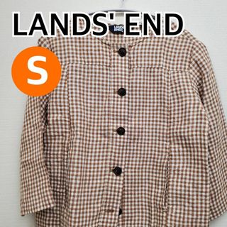 ランズエンド(LANDS’END)のLANDS' END シャツ ブラウス 長袖 トップス  Sサイズ【CT199】(シャツ/ブラウス(長袖/七分))