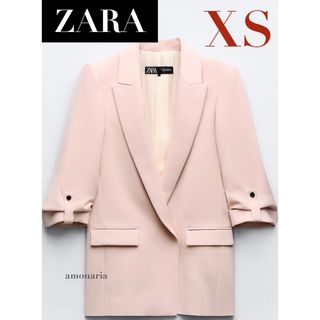 ZARA - 【新品】ZARA ロールアップスリーブブレザー　テーラードジャケット　ジャケット