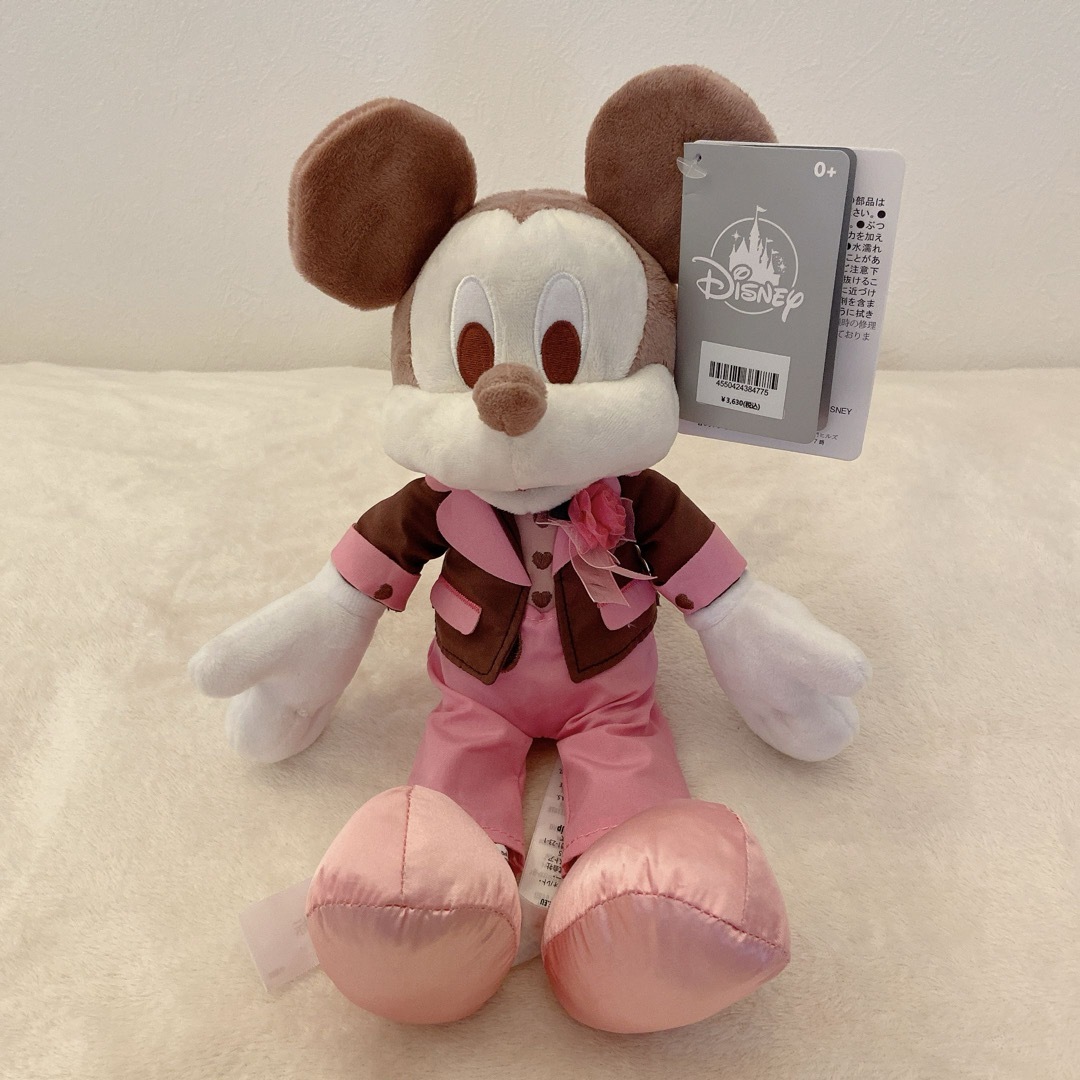 Disney(ディズニー)のピンクミッキーミニーぬいぐるみペアセット ディズニーストア エンタメ/ホビーのおもちゃ/ぬいぐるみ(ぬいぐるみ)の商品写真