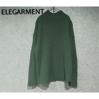 ELEGARMENT ニット　セーター　長袖　グリーン　36グリーン(ニット/セーター)