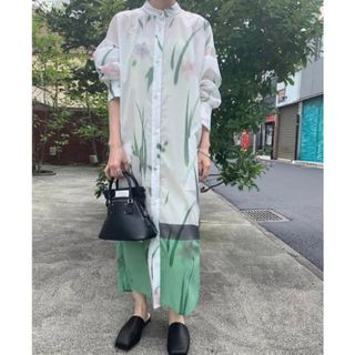 マメ(mame)のMame Kurogouchi KASURI Jacquard Shirt(ロングワンピース/マキシワンピース)