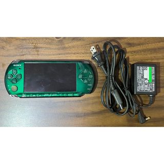 ソニー(SONY)の【中古品】PSP-3000SG スピリティッド・グリーン(携帯用ゲーム機本体)