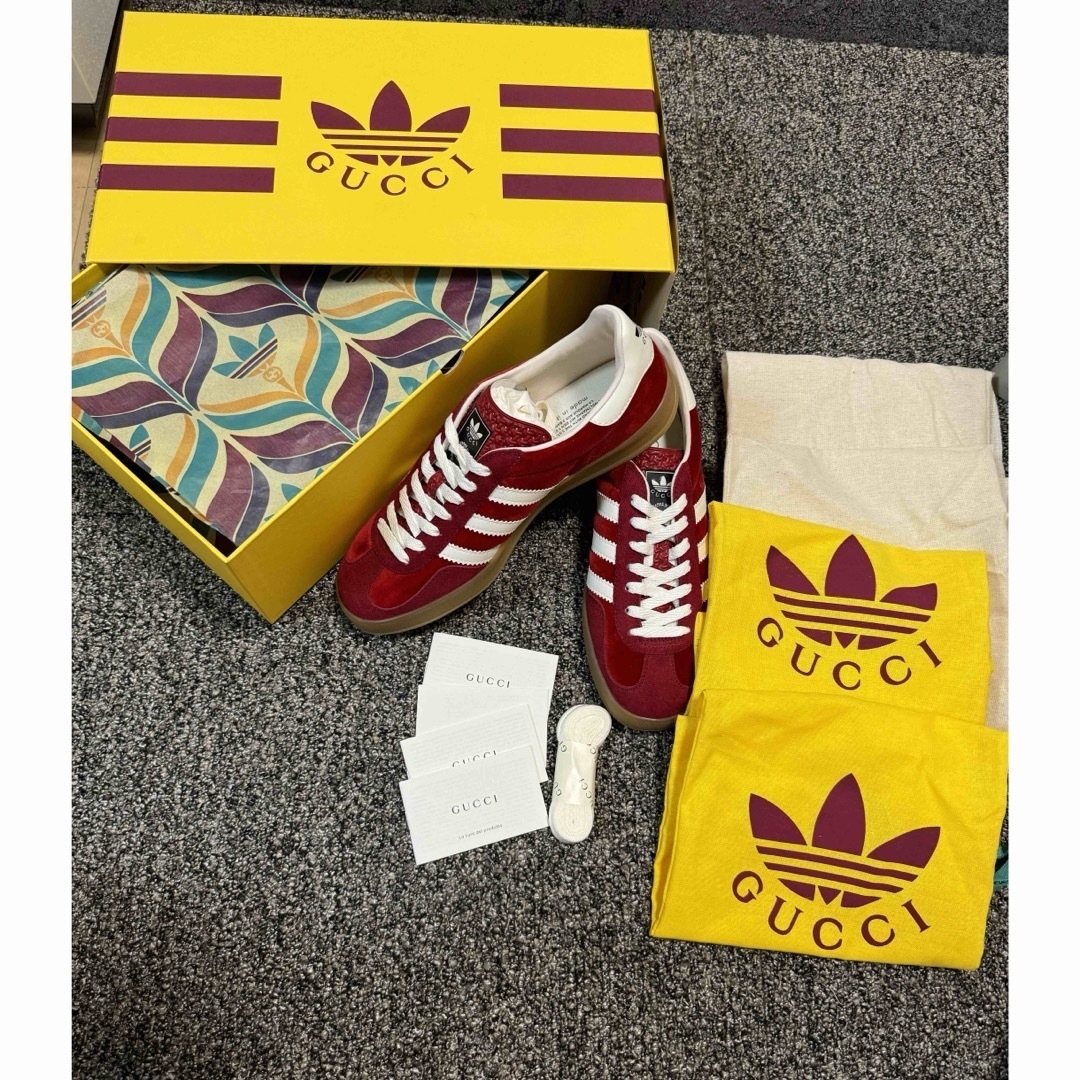 Gucci(グッチ)のGUCCI adidas  Gazelle ガゼル　スニーカー　25.5センチ メンズの靴/シューズ(スニーカー)の商品写真