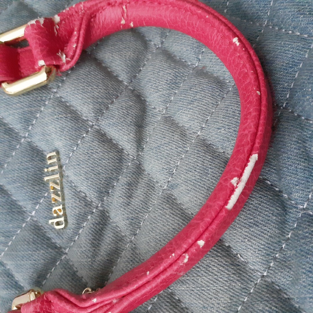 dazzlin(ダズリン)のダズリン dazzlin ハンドバッグ ショルダーバッグ 鞄 ピンク デニム レディースのバッグ(ハンドバッグ)の商品写真