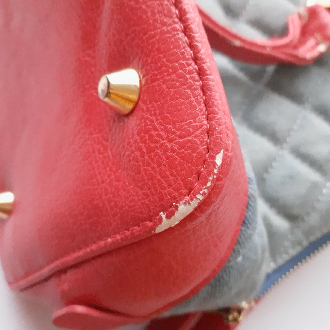dazzlin(ダズリン)のダズリン dazzlin ハンドバッグ ショルダーバッグ 鞄 ピンク デニム レディースのバッグ(ハンドバッグ)の商品写真