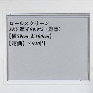 ロールスクリーン＊SKY遮光99.9%＊遮熱＊GLAY(ロールスクリーン)