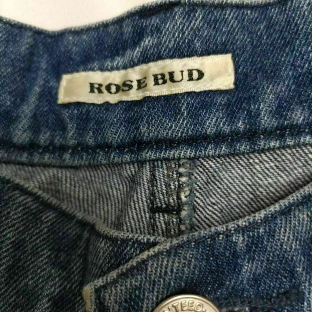 ROSE BUD(ローズバッド)のROSE BUD ローズバット ダメージ加工 ジーンズ デニム S レディースのパンツ(デニム/ジーンズ)の商品写真