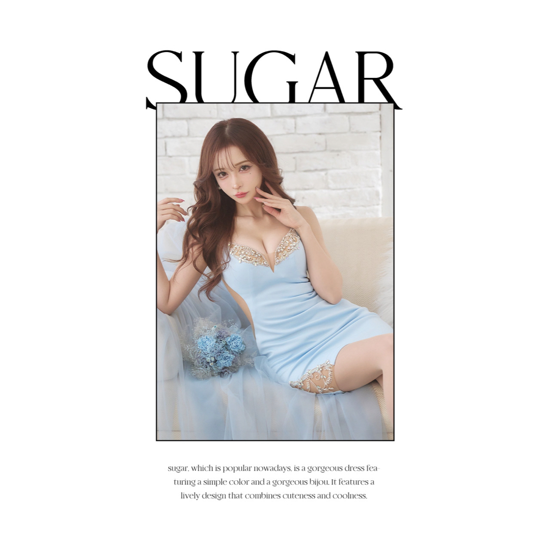 AngelR - 23339*ビジューキャミバックシアードレスgrnMの通販 AngelR - 23339*ビジューキャミバックシアードレスgrnMの通販