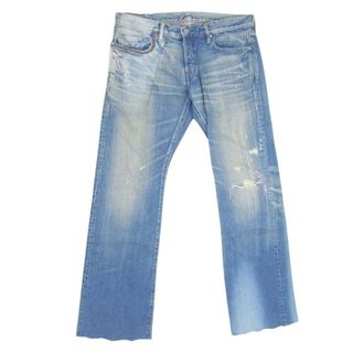 HYSTERIC GLAMOUR ヒステリックグラマー  0292AP12 ペイント 加工 ダメージ デニム パンツ インディゴブルー系 34【中古】