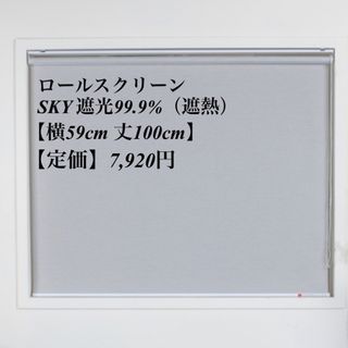 ロールスクリーン＊SKY遮光99.9%＊遮熱＊GLAY(ロールスクリーン)