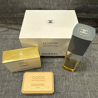 シャネル(CHANEL)の未使用 CHANEL ココマドモアゼル サヴォン 石けん コットン プールムッシ(ボディソープ/石鹸)