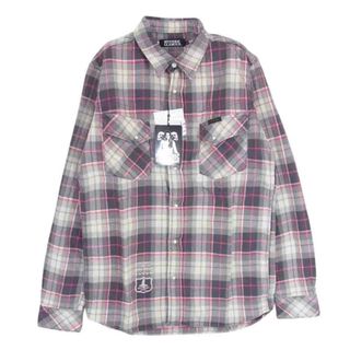 ヒステリックグラマー(HYSTERIC GLAMOUR)のHYSTERIC GLAMOUR ヒステリックグラマー 0211AH01 チェック ウエスタン 長袖 ネルシャツ グレー系 L【新古品】【未使用】【中古】(シャツ)