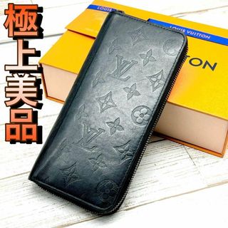 ルイヴィトン(LOUIS VUITTON)の✨極上美品✨ルイ ヴィトン ヴェルティカル シャドウ モノグラム ブラック(財布)