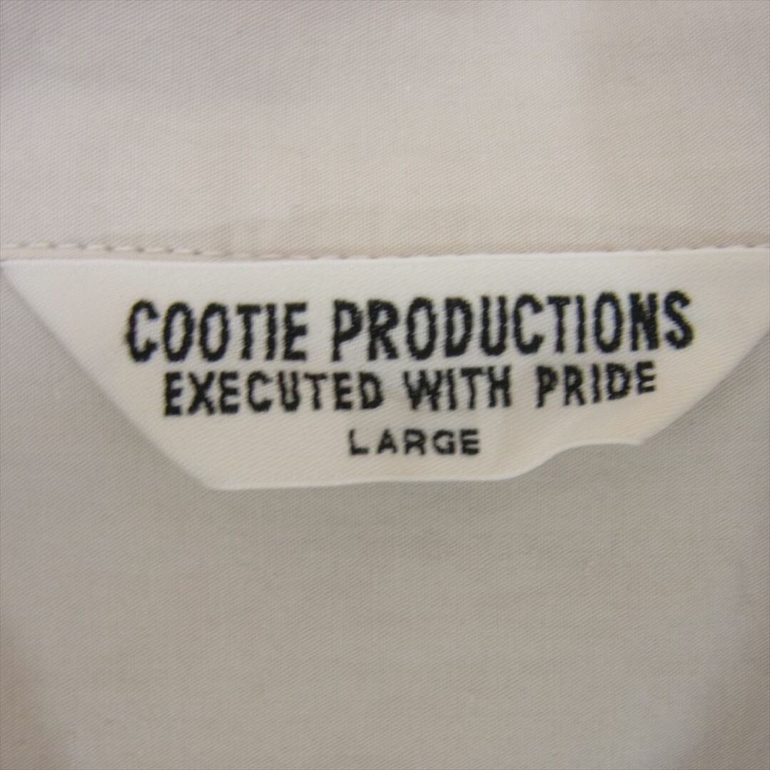 COOTIE(クーティー)のCOOTIE クーティー 21SS CTE-21S406 GarmentDyed OPEN-NECK S/S SHIRT コットン リネン 半袖 ワークシャツ ベージュ系 L【中古】 メンズのトップス(シャツ)の商品写真