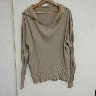 ロク(6 (ROKU))の6(ROKU) RIB×SILK SAILOR COLLAR PULLOVER(シャツ/ブラウス(長袖/七分))