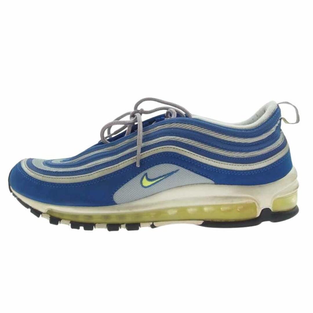 NIKE(ナイキ)のNIKE ナイキ スニーカー 921826-401 AIR MAX 97 ATLANTIC BLUE/VOLTAGE YELLOW エアマックス97 アトランティック スニーカー ブルー系 28cm【中古】 メンズの靴/シューズ(スニーカー)の商品写真