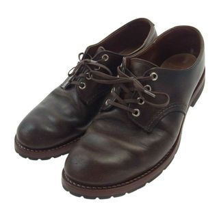 REDWING - RED WING レッドウィング シューズ WORK OXFORD Round toe ワーク オックスフォード ラウンドトゥ シューズ ソールカスタム ブラウン系 27.5cm【中古】