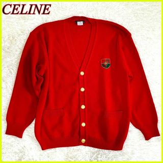 celine - 【極美品】セリーヌ カーディガン ジャケットマカダムロゴ 金ボタン ワッペン M