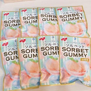 NOBEL SORBET GUMMY ノーベル ソルベットグミ 白桃味 8袋(菓子/デザート)