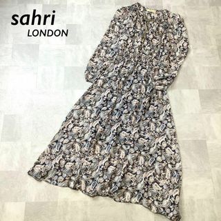 Sahri LONDON ペイズリー 柄 シアー ワンピース(ロングワンピース/マキシワンピース)