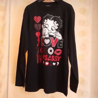 Betty Boop - Betty Boop ベティーブープ ベティちゃん 黒 Tシャツ カットソー