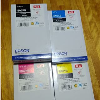 エプソン(EPSON)のEPSON 純正インクカートリッジ IB02シリーズ 4色セット(オフィス用品一般)