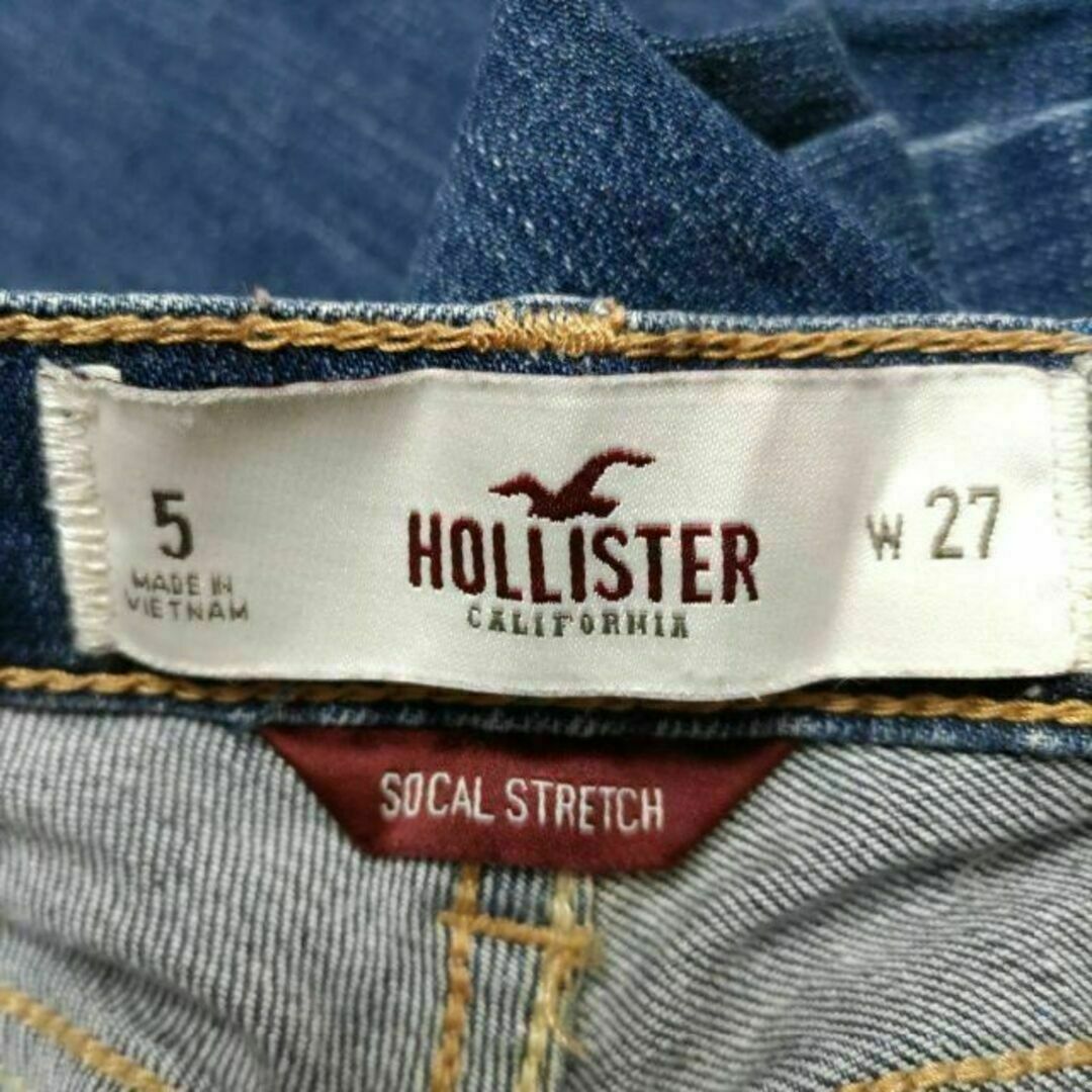 Hollister(ホリスター)のHOLLISTER ホリスター ダメージ加工 ローライズジーンズ デニムW27 レディースのパンツ(デニム/ジーンズ)の商品写真