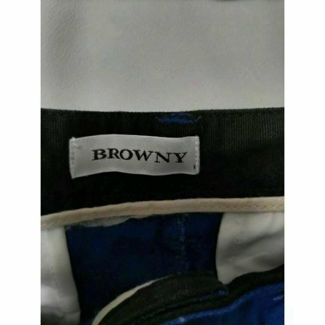 BROWNY(ブラウニー)のBROWNY ブラウニー コットン ハーフパンツ ブルー×ブラック sizeM メンズのパンツ(ショートパンツ)の商品写真
