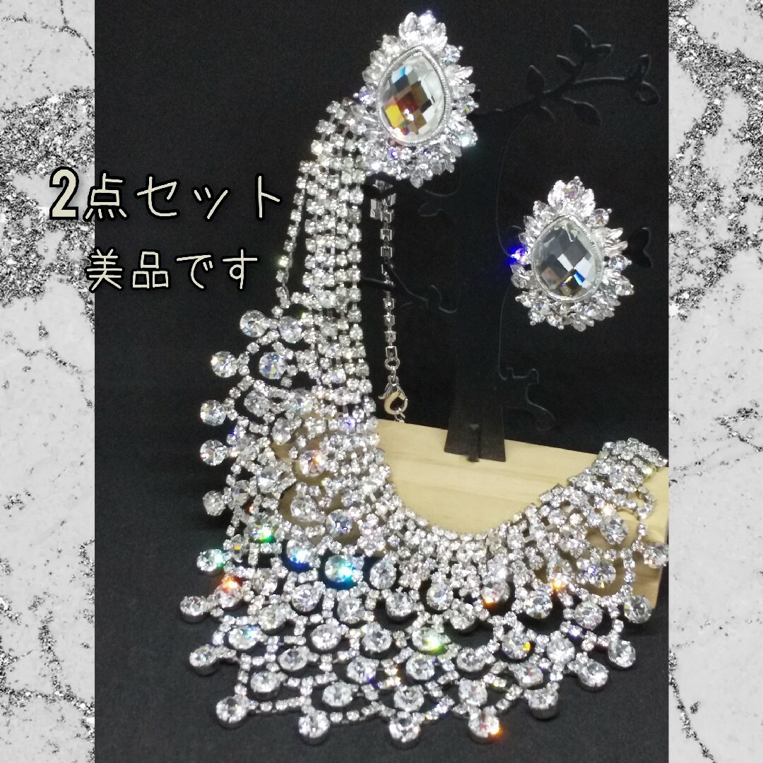 ■ お値下げしました!! ■ネックレス イヤリング 2点セット レディースのアクセサリー(ネックレス)の商品写真