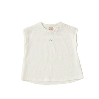 プティマイン(petit main)の新品 プティマイン プティプラ Aライン Tシャツ さくらんぼ チェリー 白(Tシャツ/カットソー)