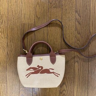 ロンシャン(LONGCHAMP)のロンシャン　ルプリアージュ　カゴバック　ブラウン(かごバッグ/ストローバッグ)