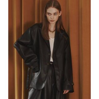 シュタイン(stein)のSeyto fake leather tailored jacket ジャケット(レザージャケット)