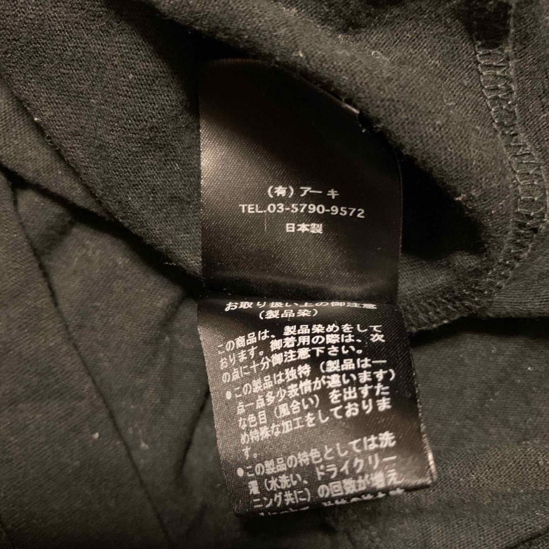 archi(アーキ)のアーキ　archi 半袖Tシャツ　カットソー　Sサイズ　黒　ブラック　ゆったりめ レディースのトップス(Tシャツ(半袖/袖なし))の商品写真