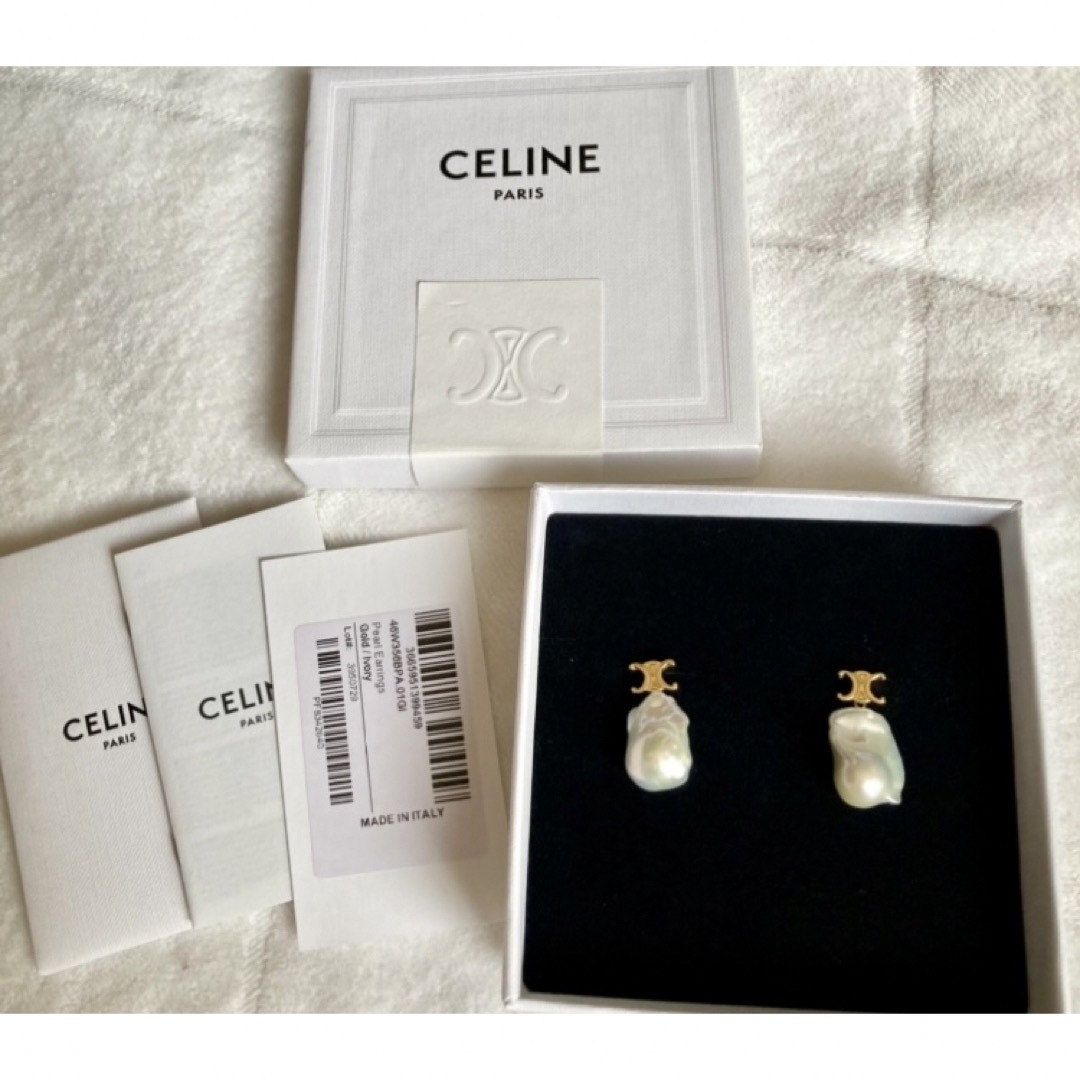 CELINE - セリーヌ バロックパール ピアスの通販 by らら CELINE - セリーヌ バロックパール ピアスの通販 by らら