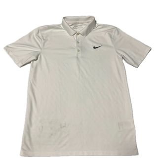 ナイキ(NIKE)のNIKE GOLF メンズポロシャツ M 白(ウエア)