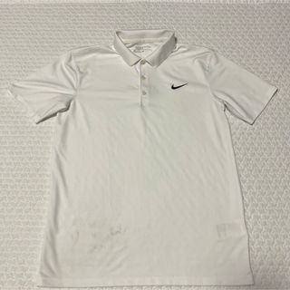 ナイキ(NIKE)のNIKE GOLF メンズポロシャツ M 白(ウエア)