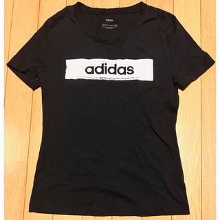 アディダス(adidas)のアディダス adidas 半袖コットロゴTシャツ ブラック C(Tシャツ(半袖/袖なし))