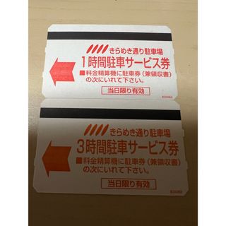 イワタヤ(岩田屋)の福岡岩田屋きらめき通り駐車券(その他)