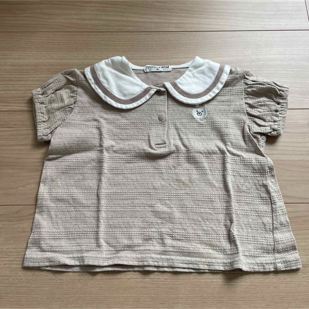 しまむら(シマムラ)のしまむら　mimorand 半袖Tシャツ　80cm キッズ/ベビー/マタニティのベビー服(~85cm)(Ｔシャツ)の商品写真
