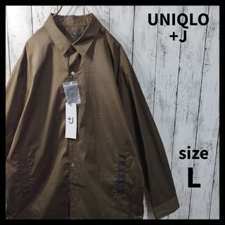 ユニクロ(UNIQLO)の【UNIQLO +J】オーバーサイズシャツブルゾン　完売品　D819(ブルゾン)