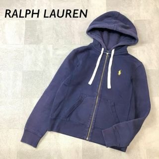 RALPH LAUREN ワンポイント 刺繍 ジップアップ パーカー ネイビー