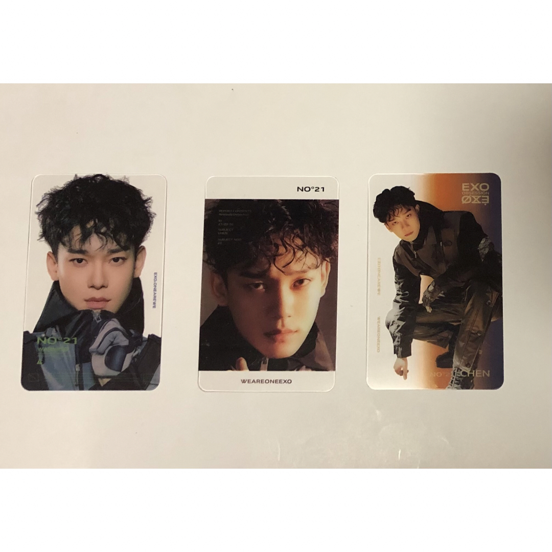 EXO(エクソ)のEXO チェン 透明 フォトカード  ④ エンタメ/ホビーのタレントグッズ(アイドルグッズ)の商品写真