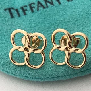 ティファニー(Tiffany & Co.)のTiffany K18YG 四つ葉ピアス(ピアス)