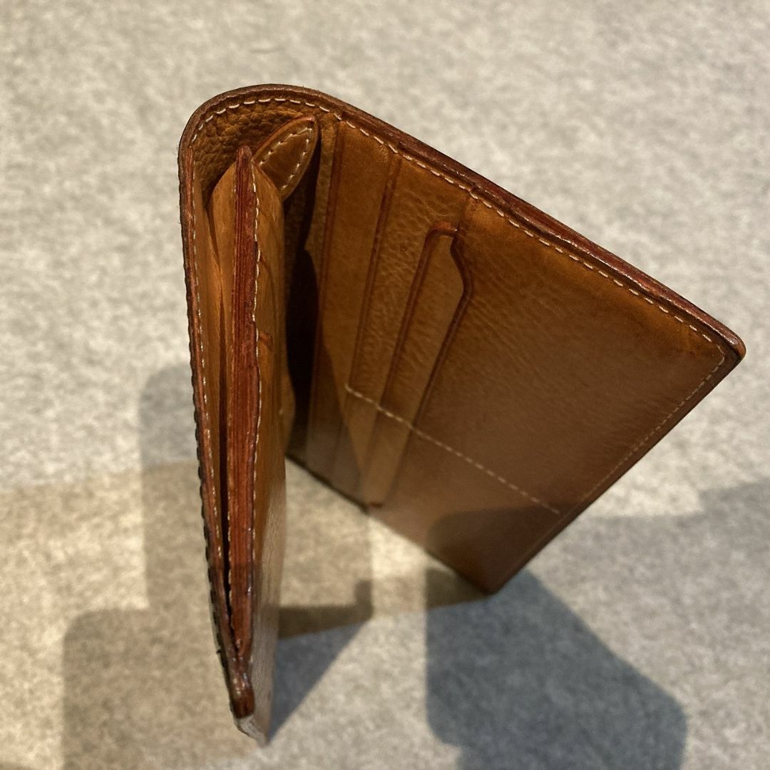 GANZO(ガンゾ)のガンゾのシンブライドル ファスナー小銭入れ付き長財布・黒 メンズのファッション小物(長財布)の商品写真