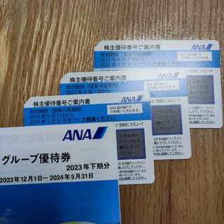 エーエヌエー(ゼンニッポンクウユ)(ANA(全日本空輸))の全日空株主優待券3枚組(その他)