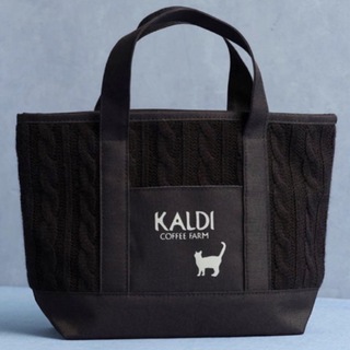 カルディ(KALDI)の猫の日　バッグ　黒　2024(ハンドバッグ)
