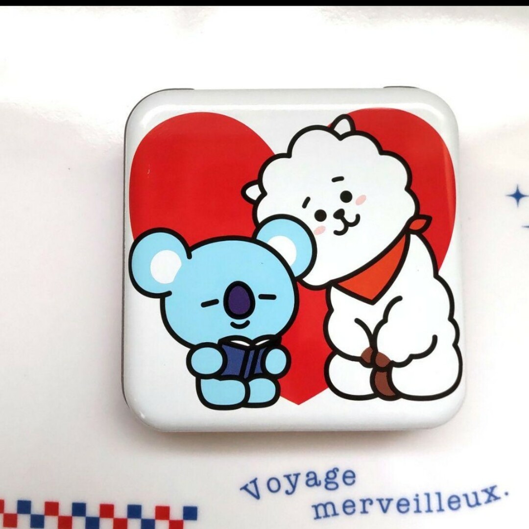 BT21(ビーティーイシビル)の★ BT21 スクエア缶  空き缶 ●KOYA/RJ  ラインフレンズ エンタメ/ホビーのおもちゃ/ぬいぐるみ(キャラクターグッズ)の商品写真