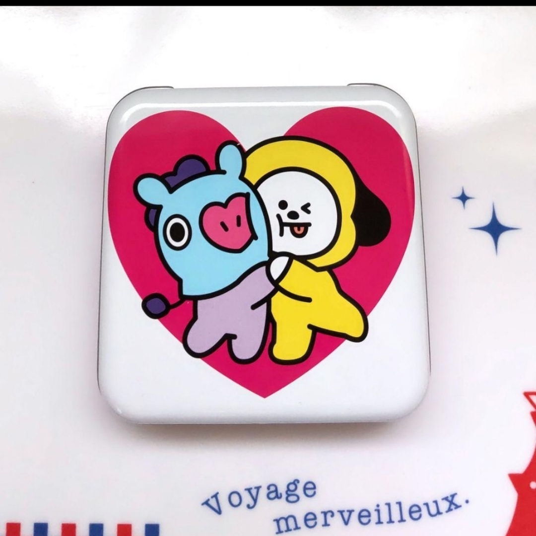 BT21(ビーティーイシビル)の★ BT21 スクエア缶  空き缶 ●MANG/CHIMMY ラインフレンズ エンタメ/ホビーのおもちゃ/ぬいぐるみ(キャラクターグッズ)の商品写真